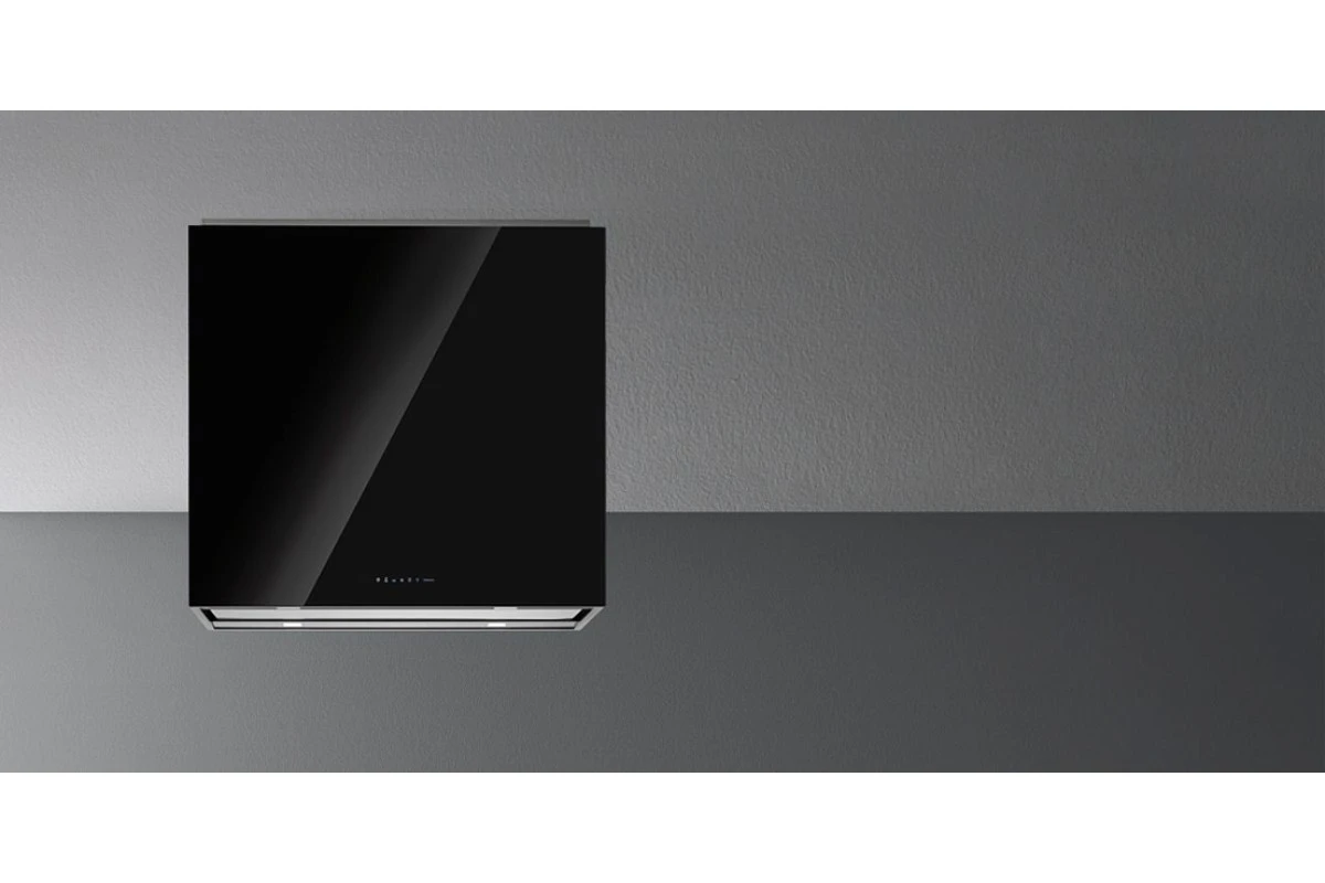 Вытяжка Falmec Design+ LAGUNA 90 inox vetro nero (800)