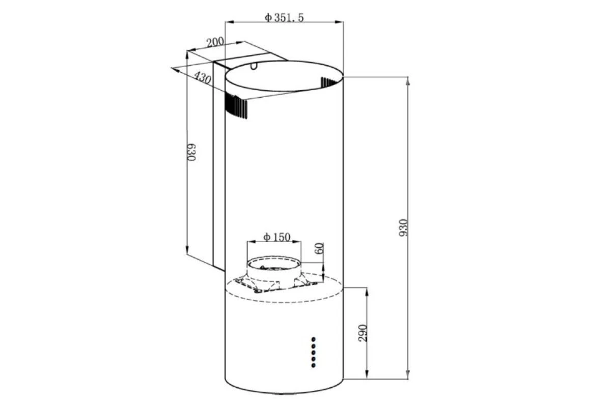 Вытяжка Delonghi ORIANA 315 NM