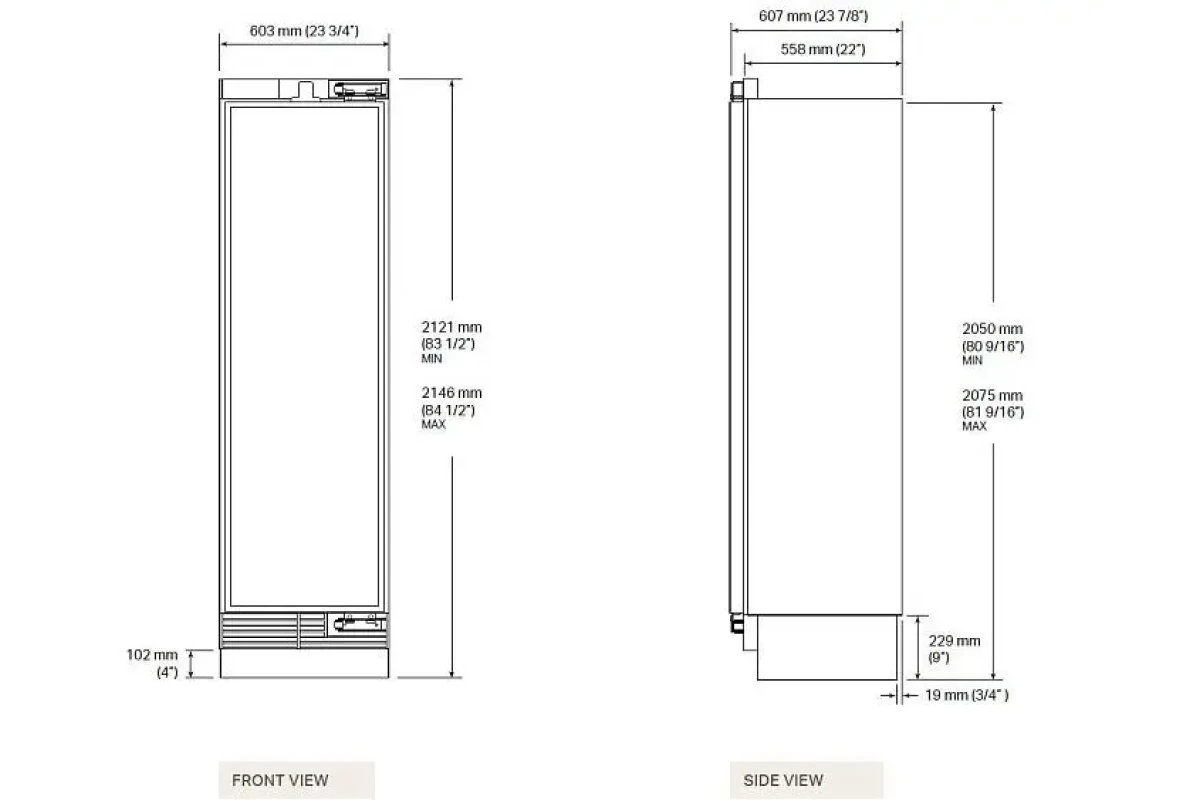 Морозильная камера Signature Kitchen Suite SKSCF2431P