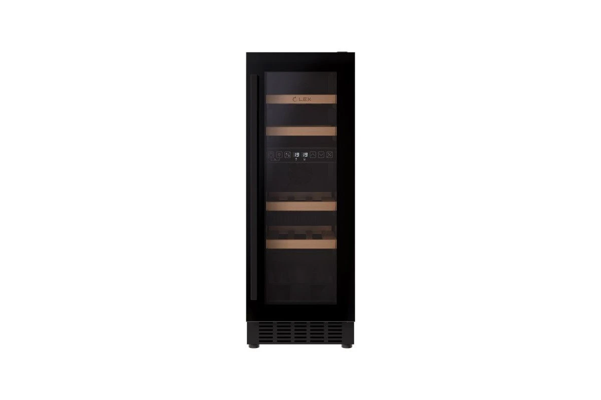 Винный шкаф отдельностоящий LEX LWD3017BL DUAL ZONE