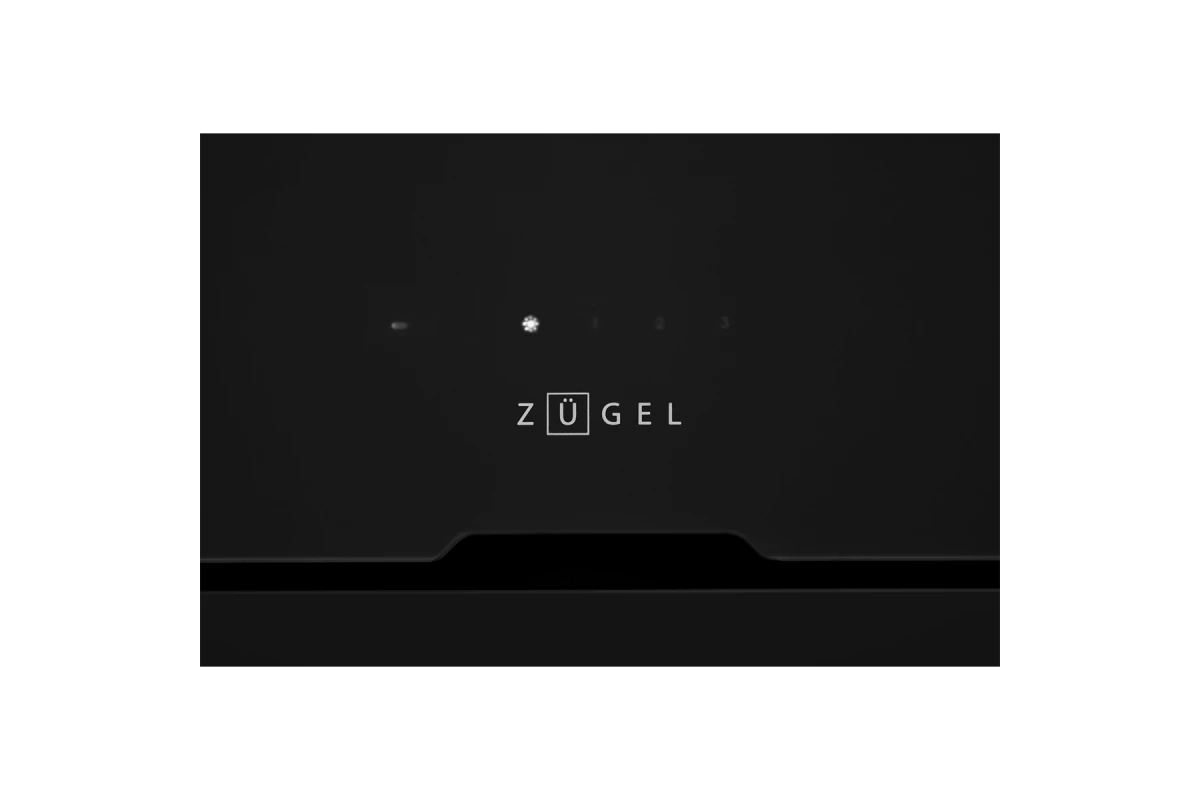 Вытяжка встраиваемая ZUGEL ZHI524GB, черное стекло