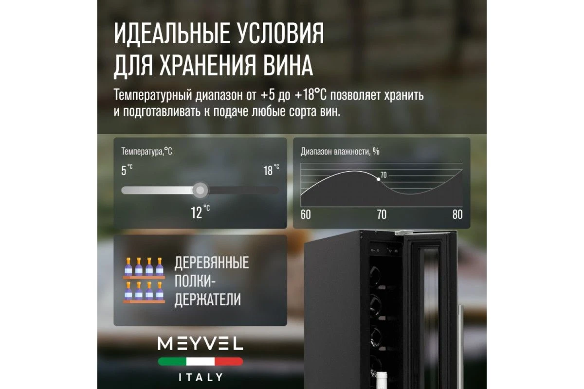 Винный шкаф Meyvel MV8-KST1