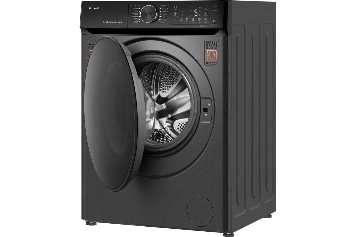 Стиральная машина с прямым приводом Weissgauff WM 59411 Direct Drive Inverter Steam Deep Grey