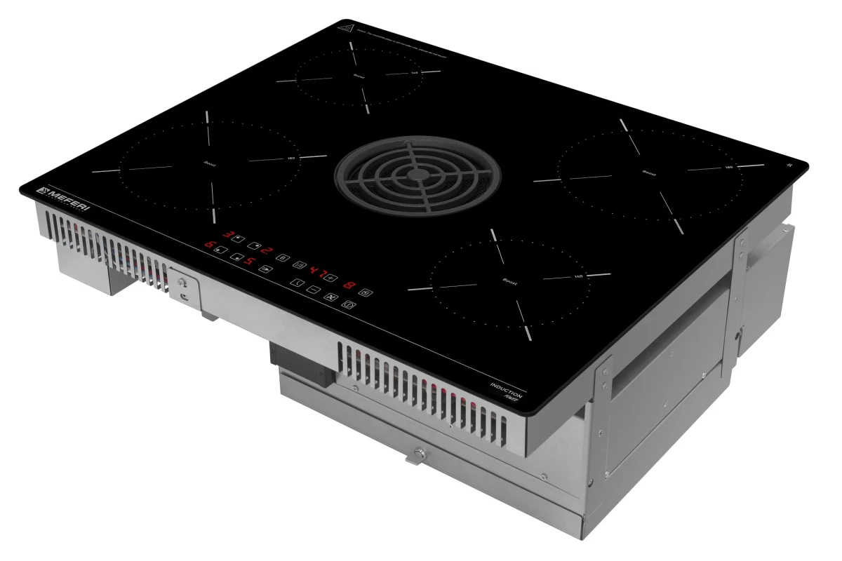 Варочная панель индукционная с вытяжкой MEFERI XSMART60BK POWER