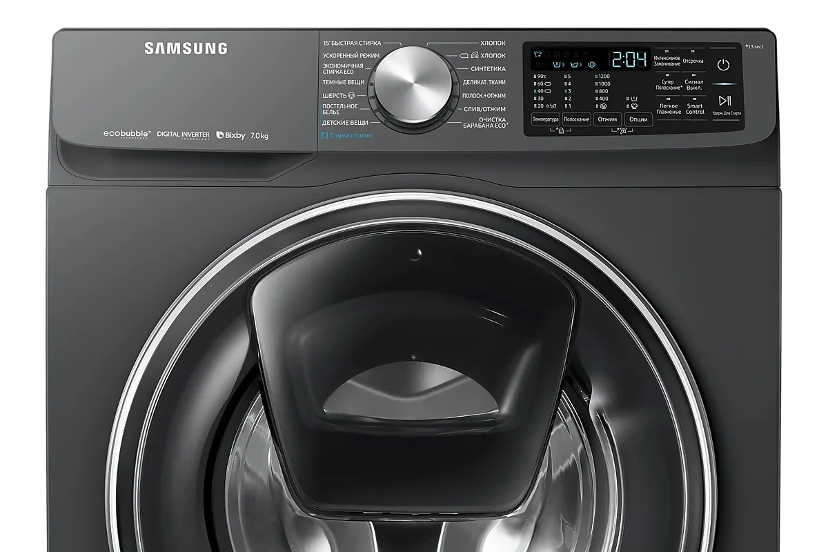 Стиральная машина Samsung WW70R62LVSXDLP (AddWash и Eco Bubble)