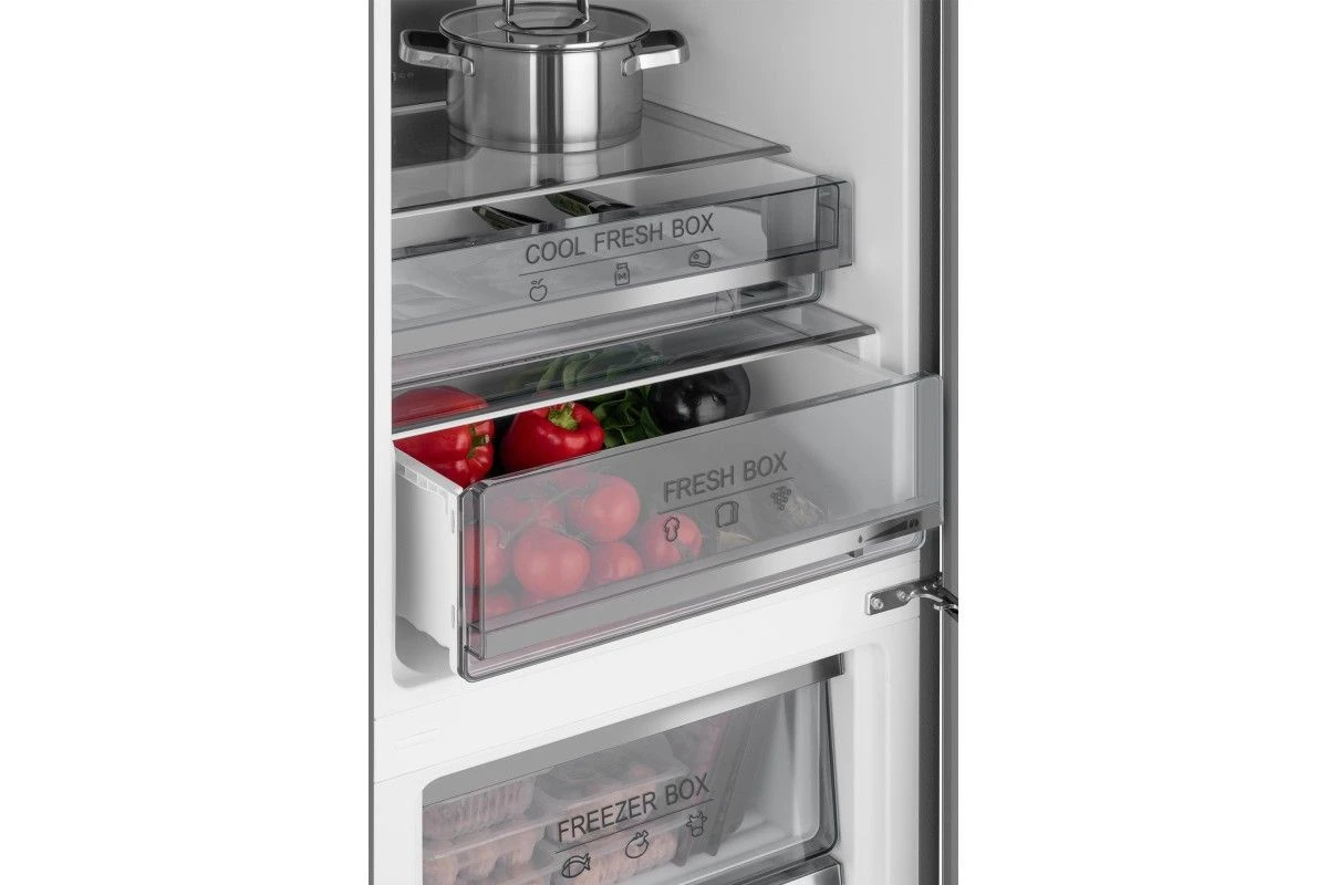 Отдельностоящий холодильник Weissgauff WRK 195 D Full NoFrost Bru Steel Glass