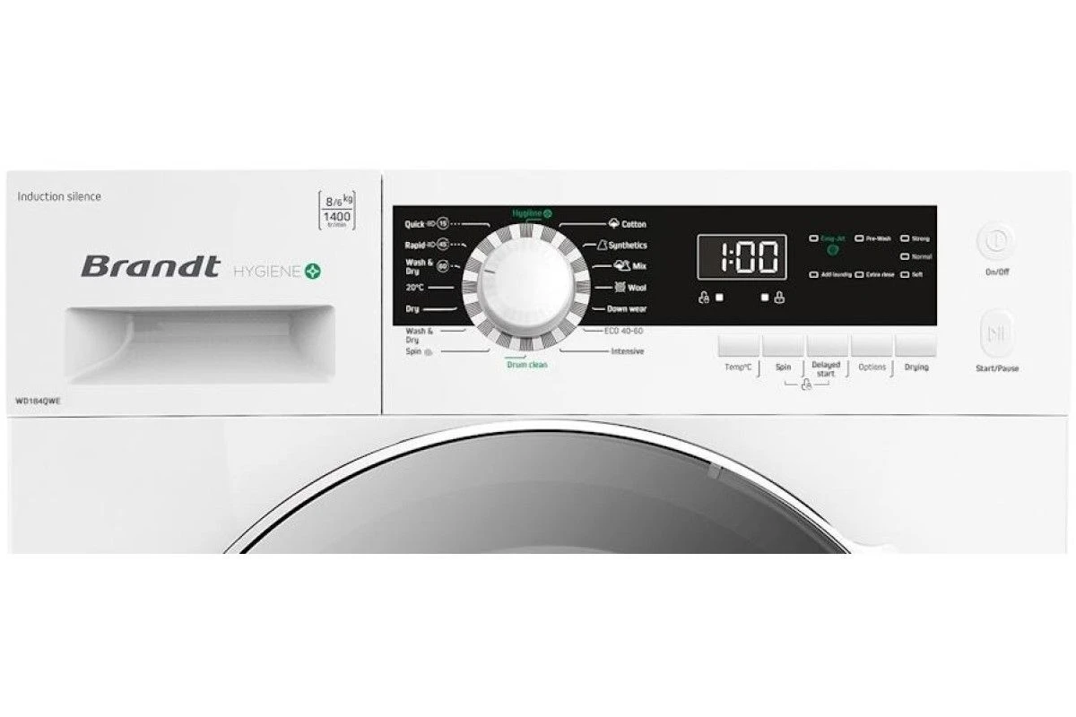 Стирально-сушильная машина BRANDT WD184QWE
