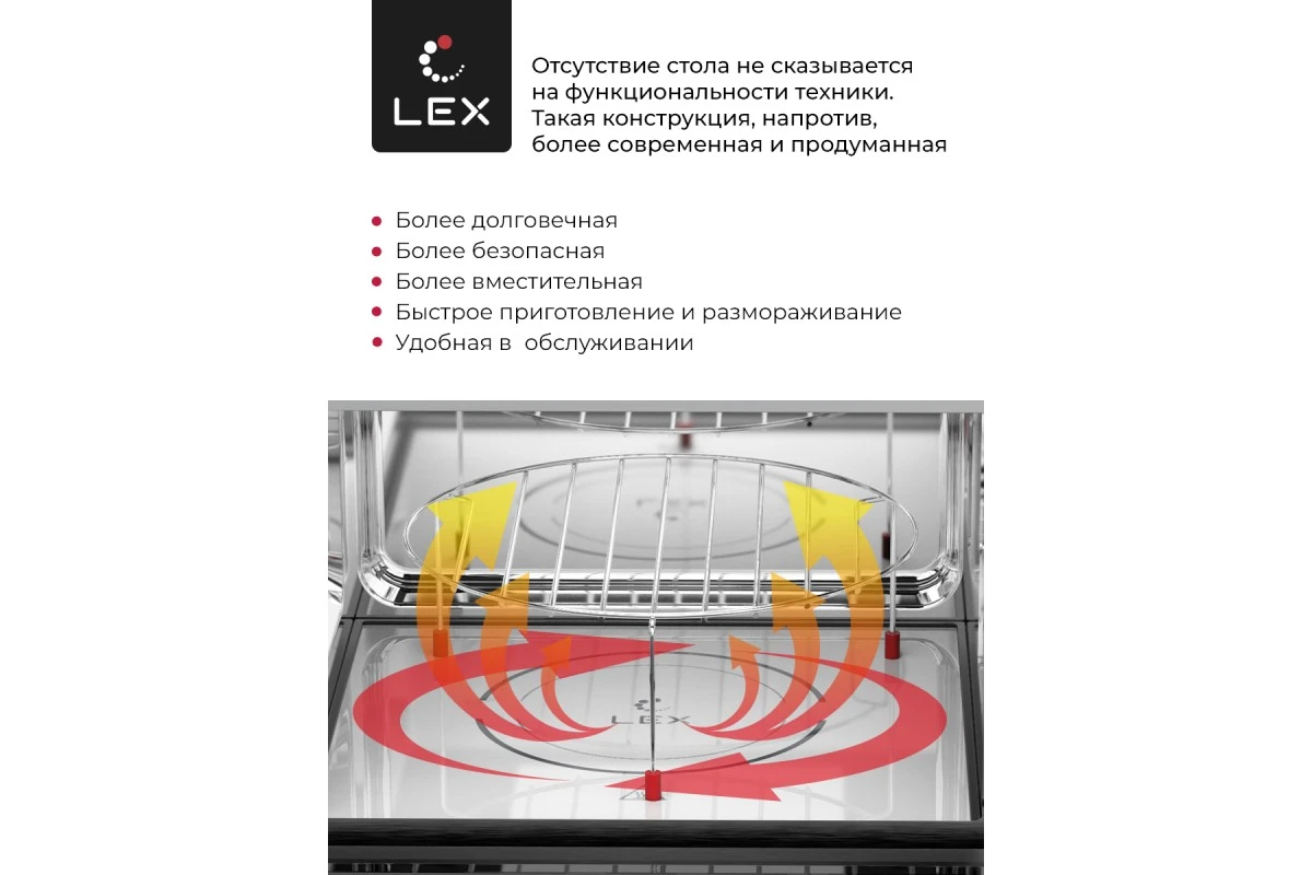 Микроволновая печь встраиваемая LEX BIMO 25.03 WH