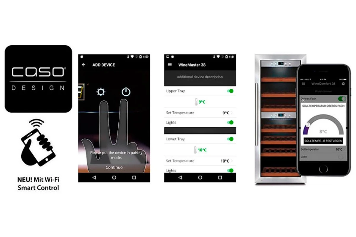 Винный холодильник CASO WineComfort 380 Smart