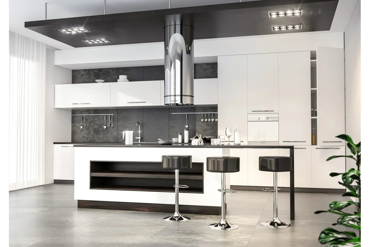 Островная кухонная вытяжка LEX Tubo Isola 350 Inox