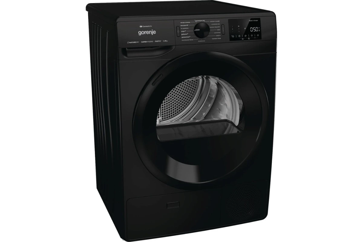 Сушильная машина с тепловым насосом Gorenje DPNE92GNLWIFI/BC