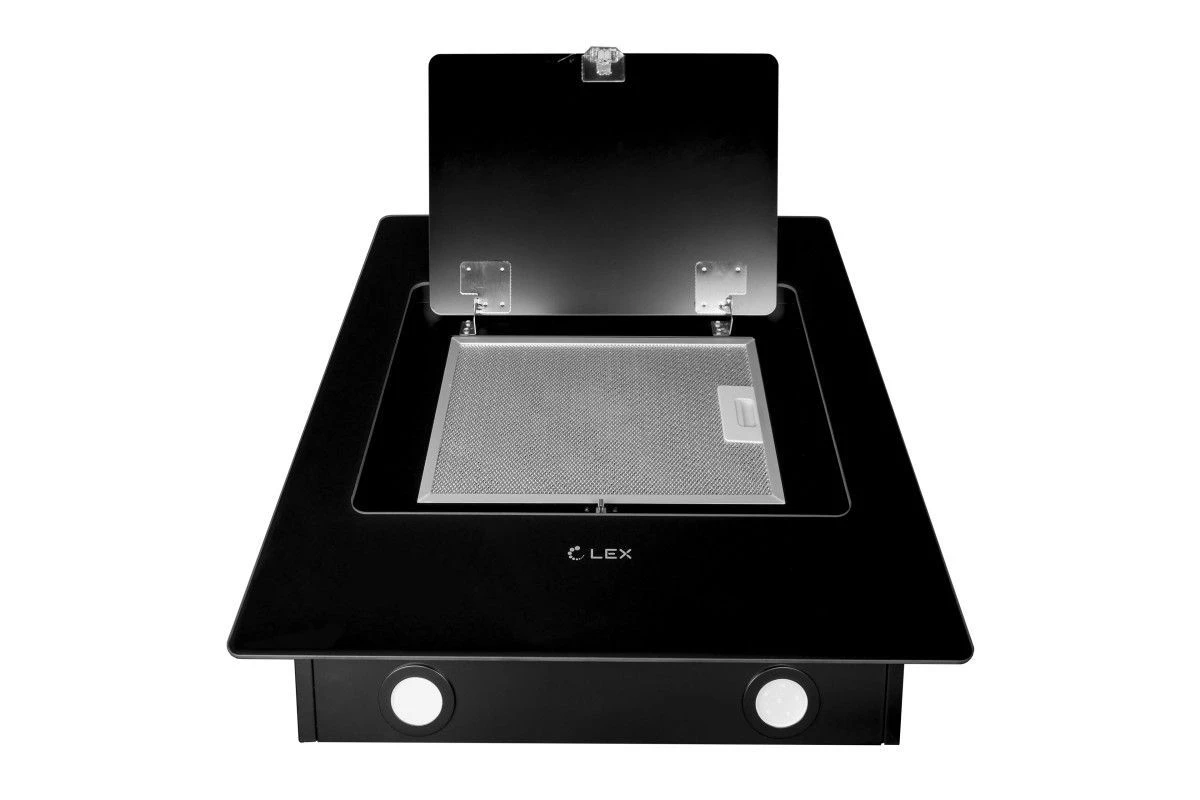Наклонная кухонная вытяжка LEX Leila 600 Black