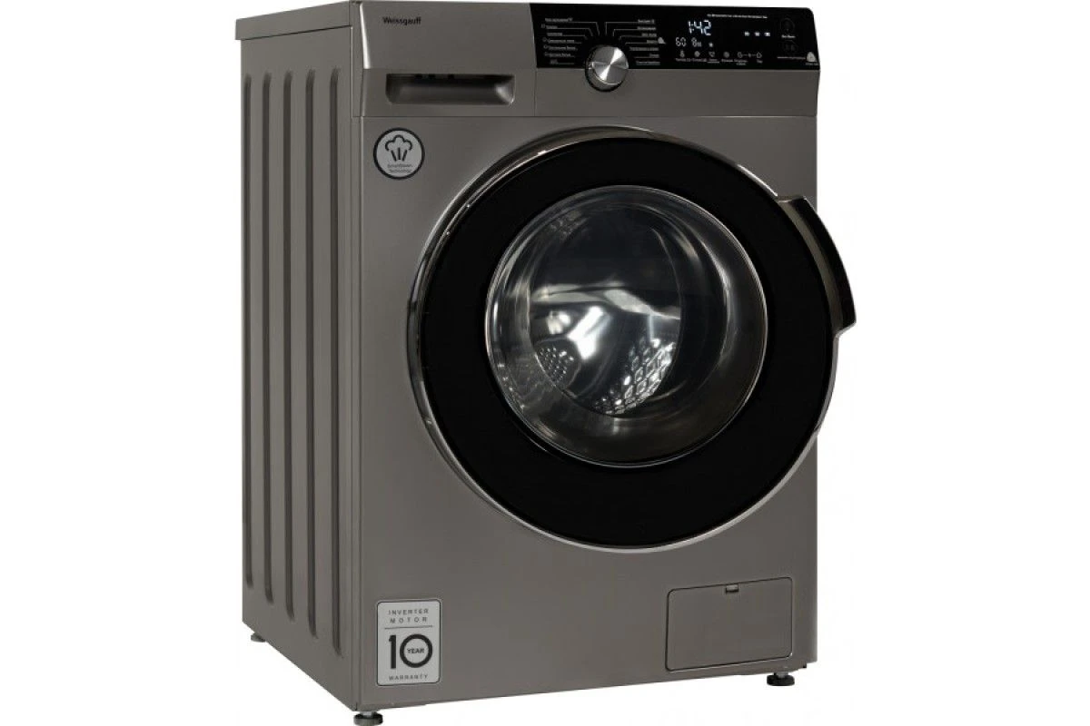 Стиральная машина Weissgauff WM 5649 DC Inverter Steam Silver