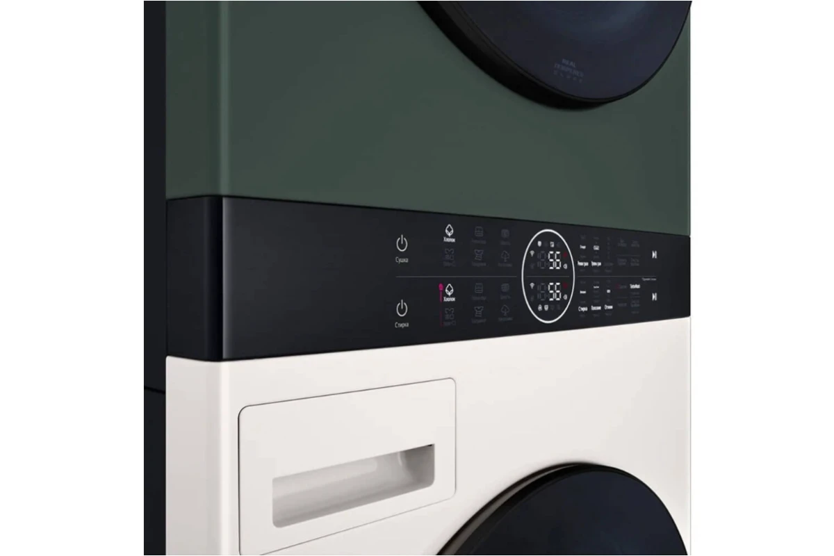 Стиральная машина с сушкой в колонну LG W1S1CVKK2HM WashTower