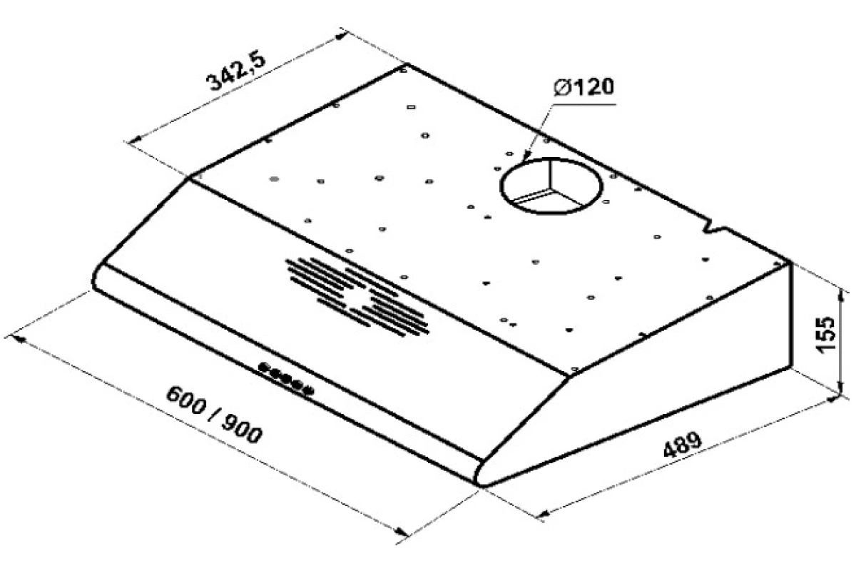 Вытяжка Korting KHT 6334 BR