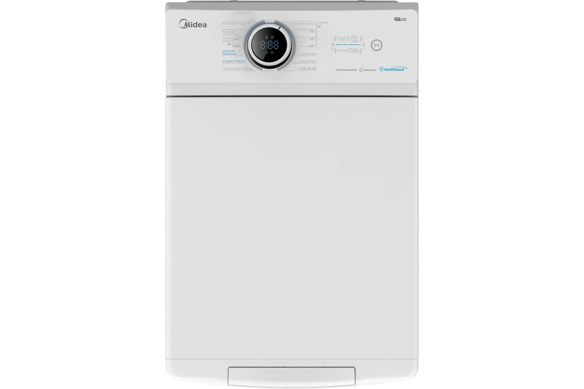 Стиральная машина с вертикальной загрузкой Midea MF100T80BS (W-RU)