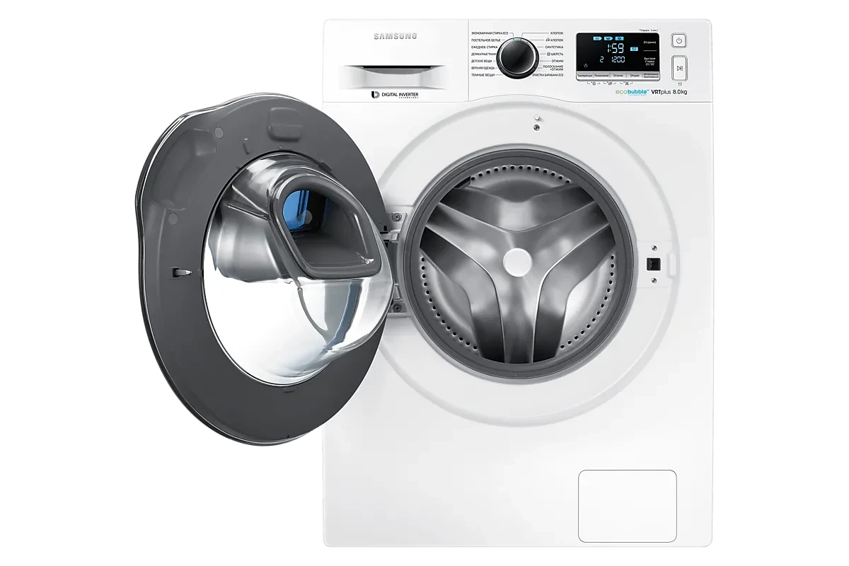 Стиральная машина Samsung WW80K6210RW/LD (AddWash и Eco Bubble)
