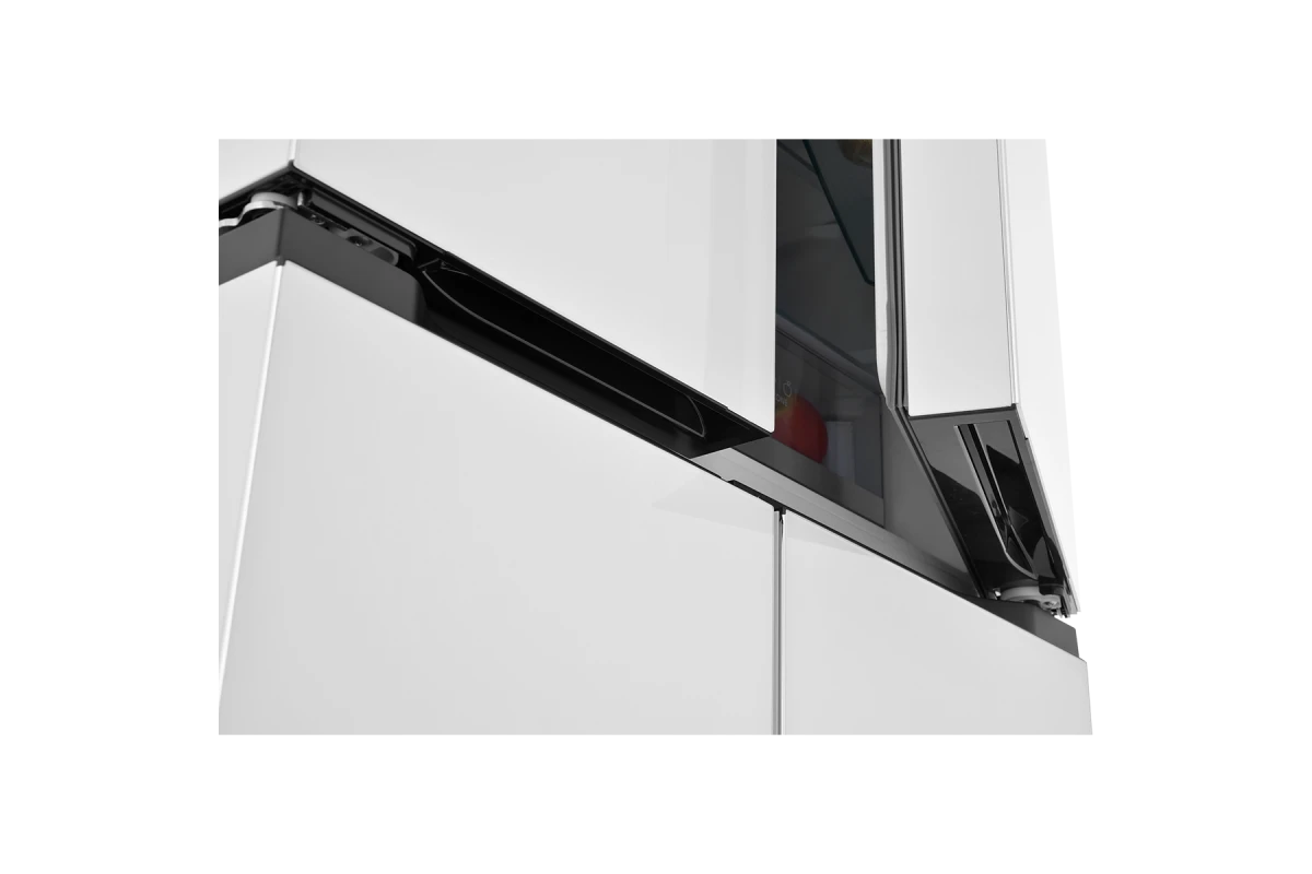 Холодильник Cross Door ZUGEL ZRCD430W, белое стекло