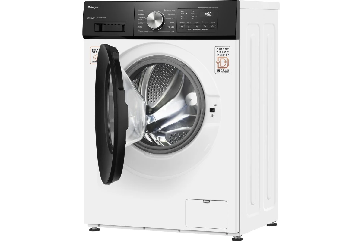 Стиральная машина с прямым приводом Weissgauff WM 45127 Direct Drive Inverter Steam