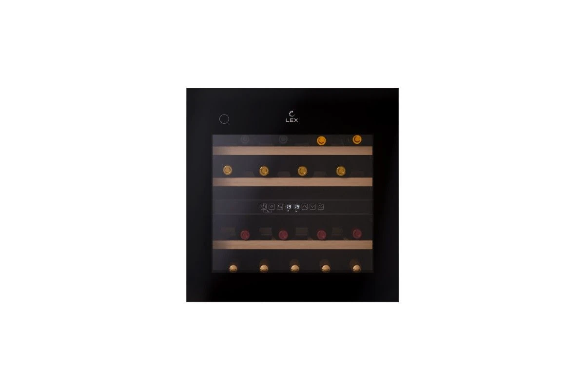 Винный шкаф встраиваемый LEX LWD6036BL dual zone PP