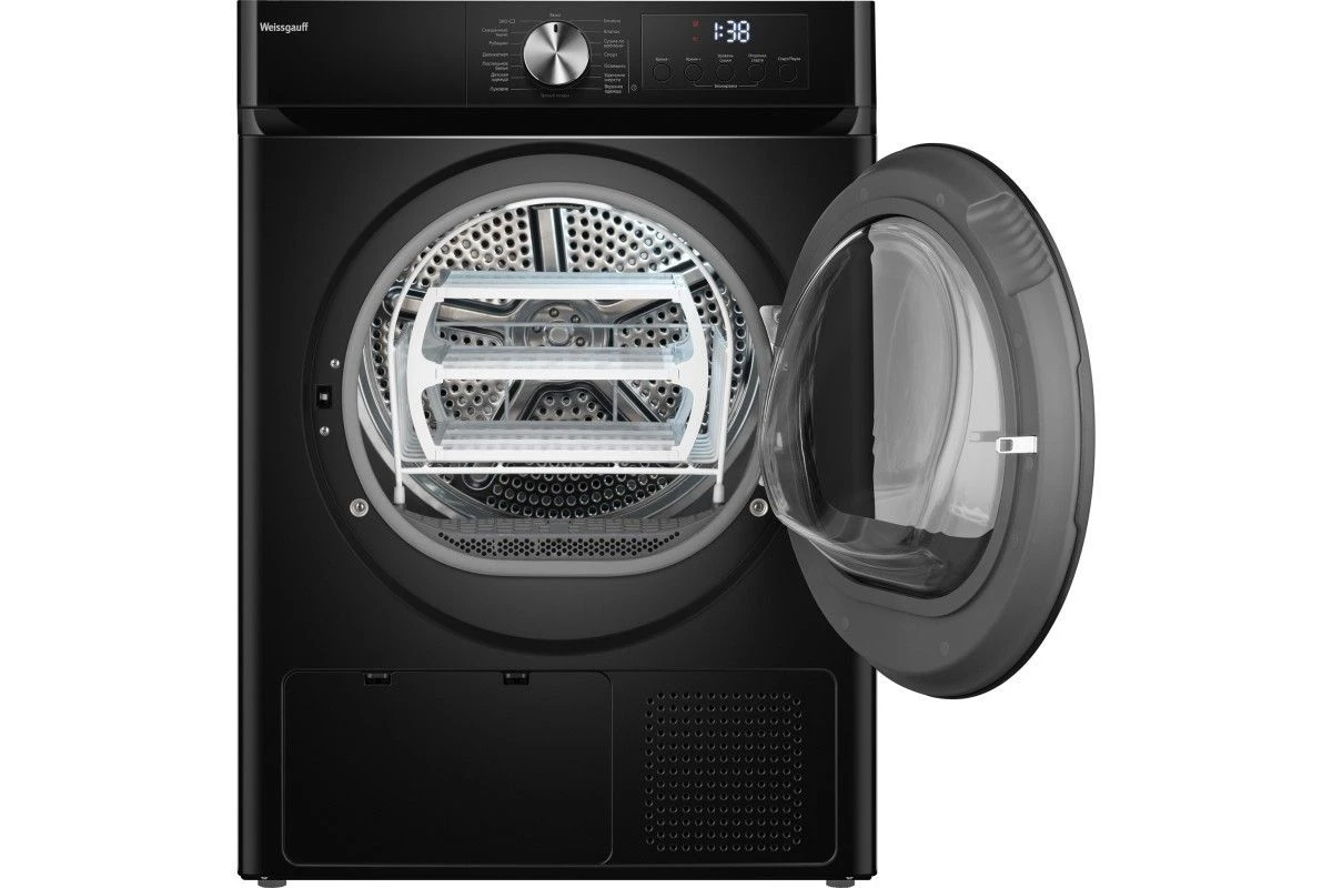 Сушильная машина Weissgauff WD 6010 Heat Pump Matt Black