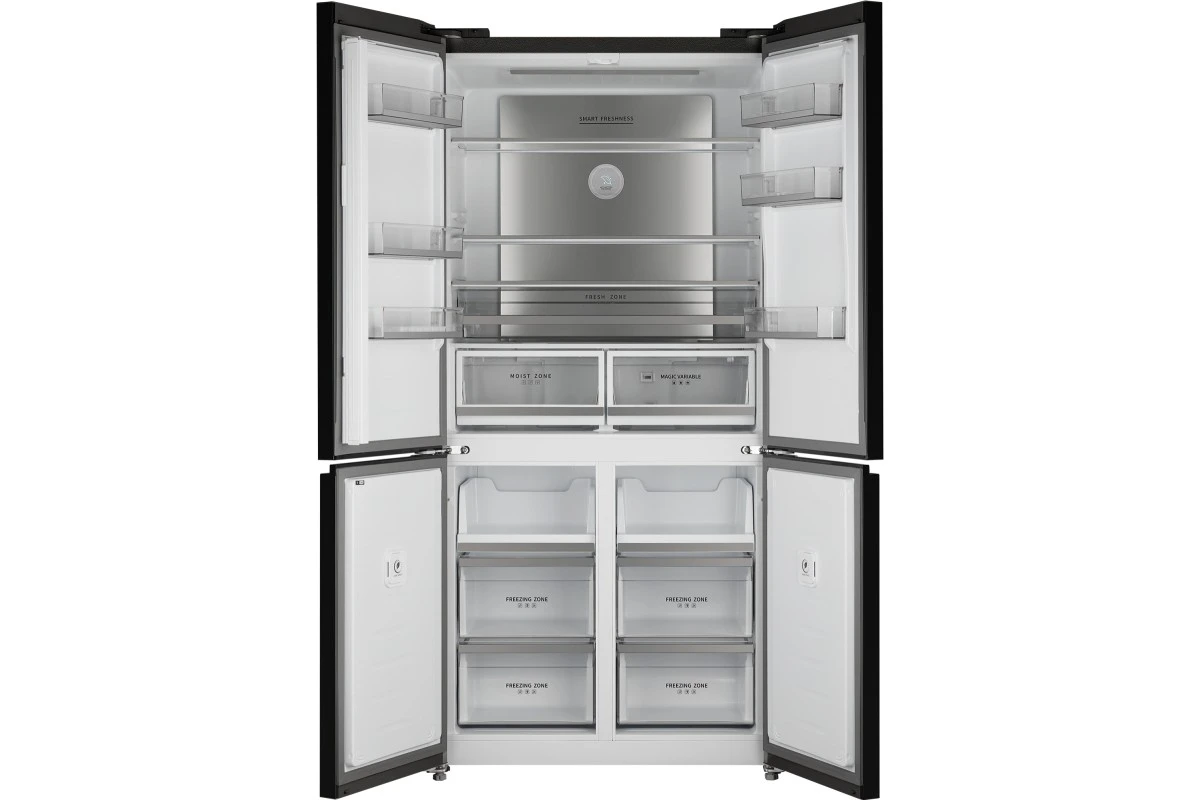 Отдельностоящий холодильник с инвертором Weissgauff WCD 510 Built-in Inverter NoFrost Dark Inox