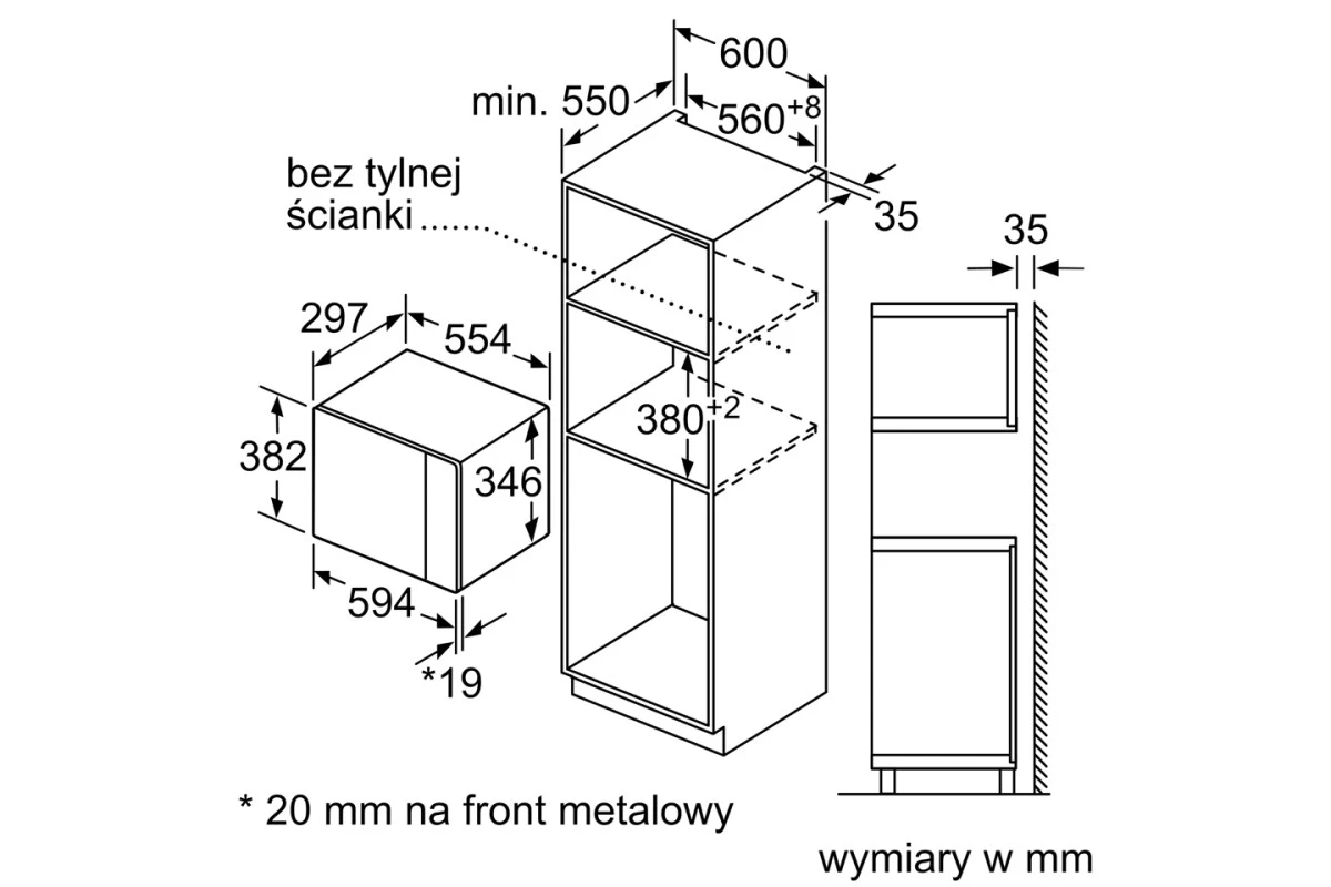 Микроволновая печь встраиваемая Siemens BF525LMB1