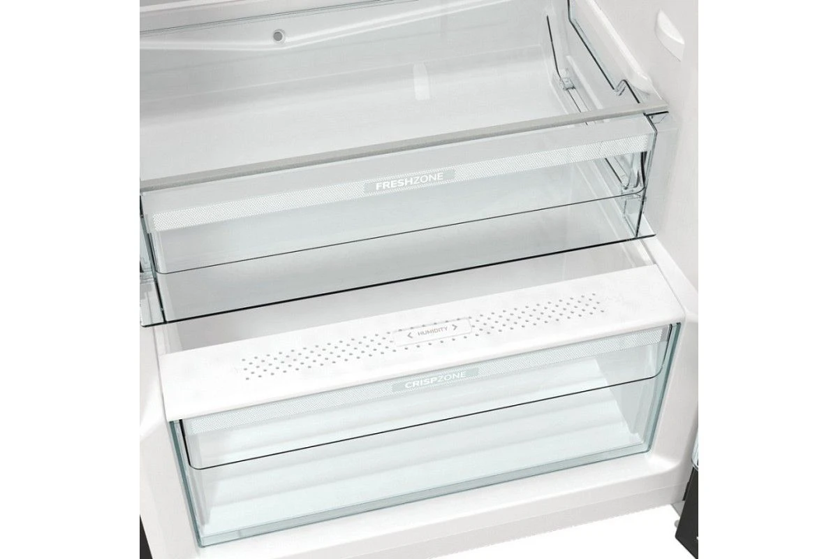 Отдельностоящий двухкамерный холодильник Gorenje OBRB615DBK