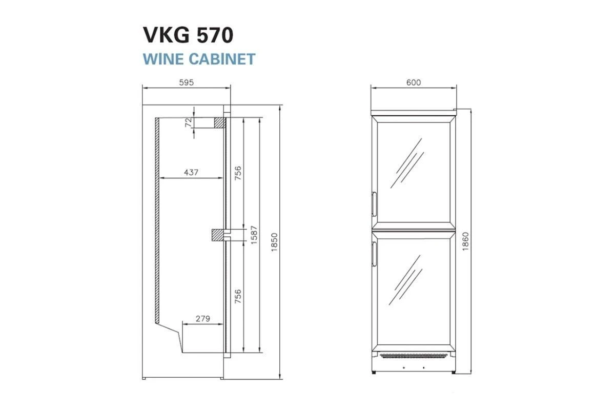Винный шкаф Vestfrost Solutions VKG 570 S