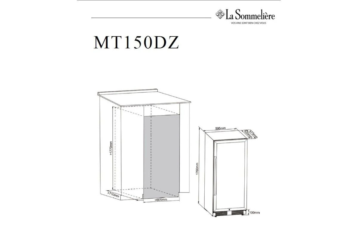 Винный шкаф La Sommeliere MT150DZ