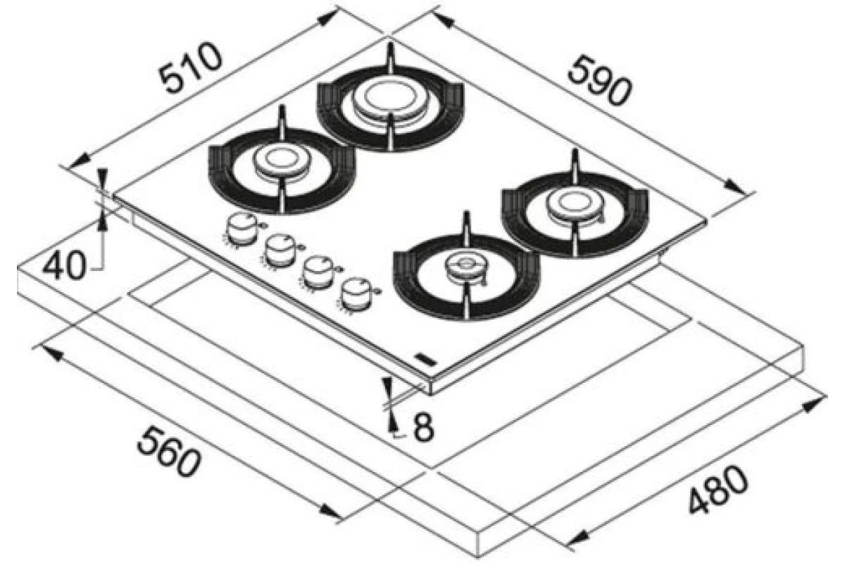 Варочная панель Franke FHMF 604 4G C OY