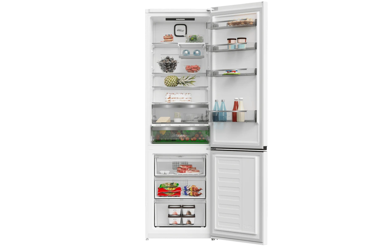 Холодильник с нижней морозильной камерой Grundig GKPN66930FW