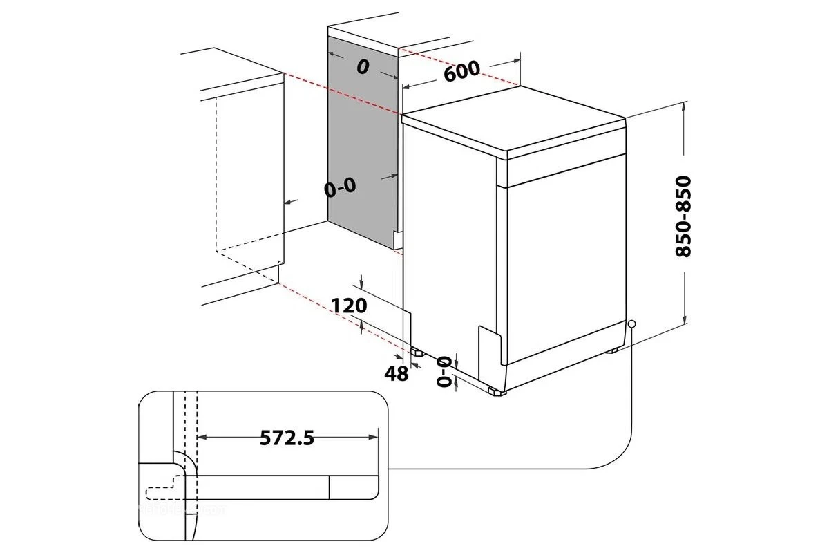 Посудомоечная машина Whirlpool WFC 3C26N F DISHWASHER WP