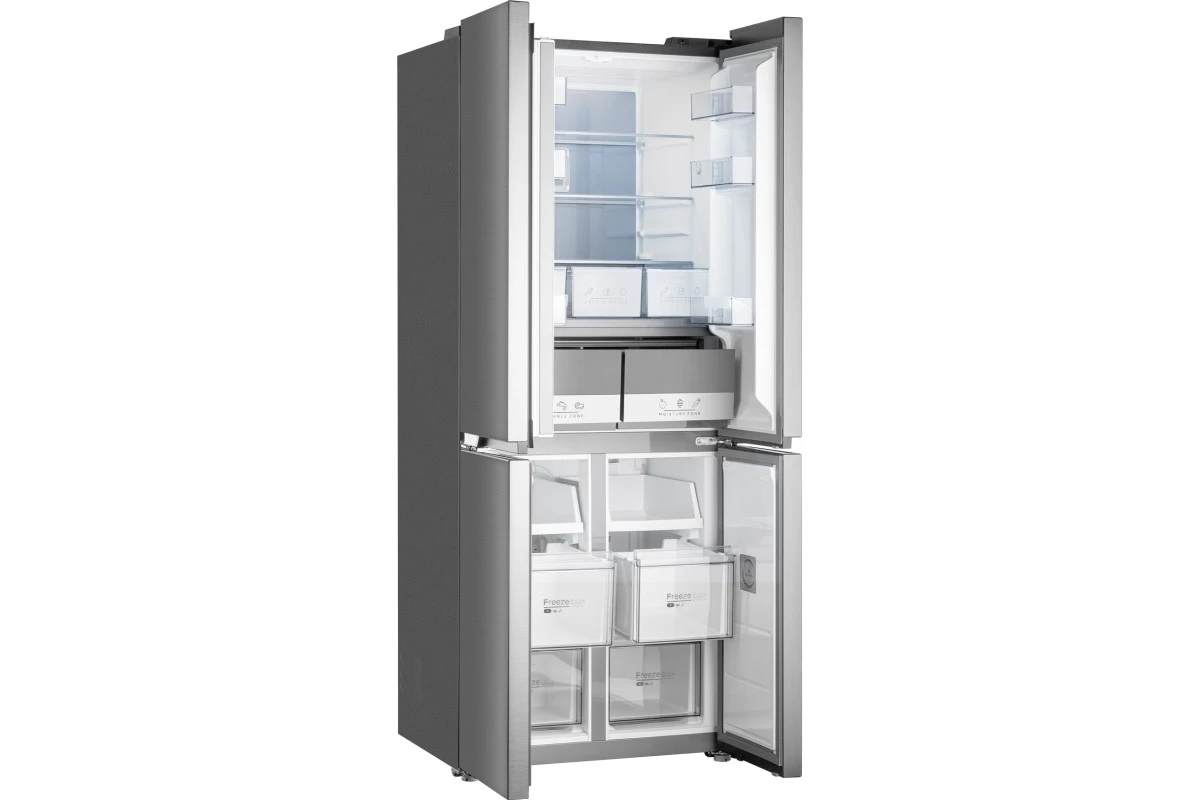 Отдельностоящий холодильник с инвертором Weissgauff WCD 480 Total NoFrost Inverter Silk Inox Built-in