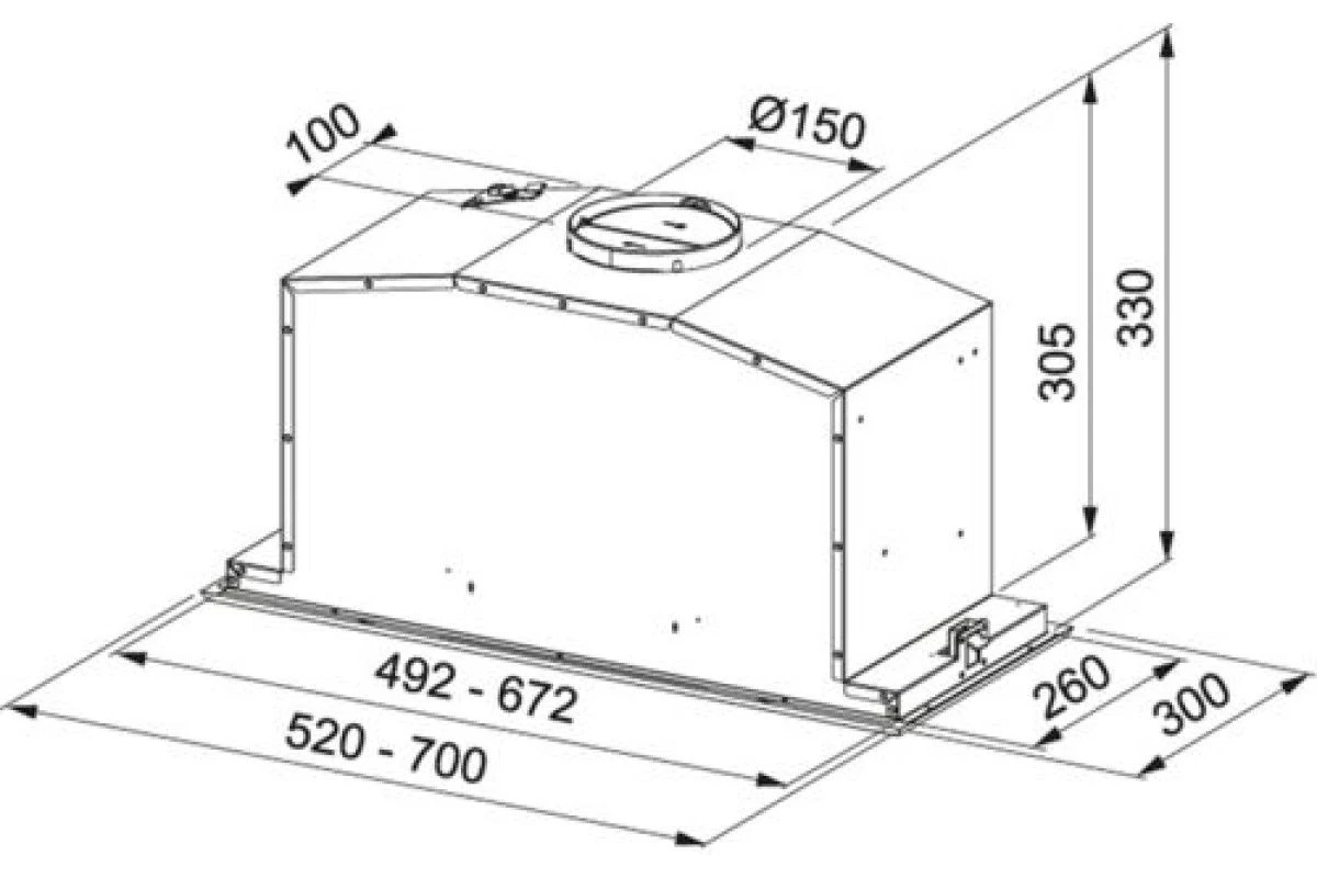 Вытяжка Franke FBI 547 XS NP 305.0590.105