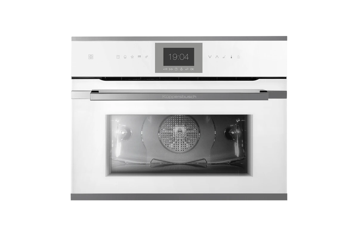 Компактный духовой шкаф с паром Kuppersbusch CBD 6550.0 W3 Silver Chrome