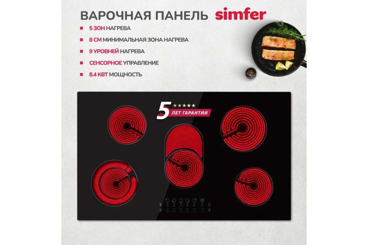 Электрическая варочная панель Simfer H90D15B072