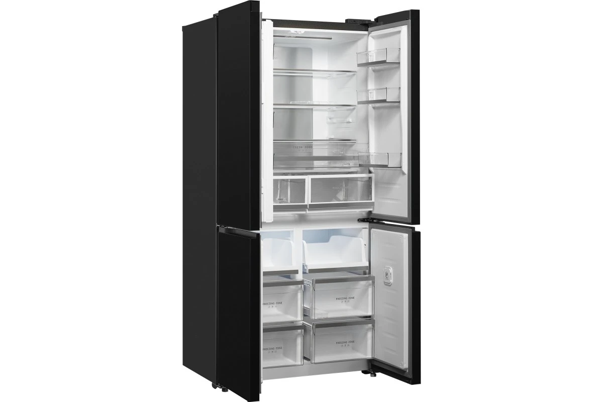 Отдельностоящий холодильник с инвертором Weissgauff WCD 510 Built-in Inverter NoFrost Dark Inox
