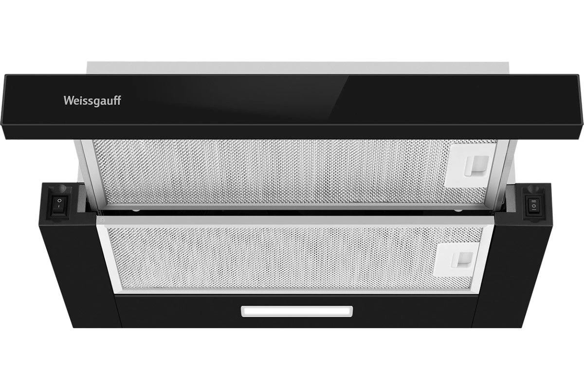 Кухонная встраиваемая вытяжка Weissgauff TEL 500 Black Glass