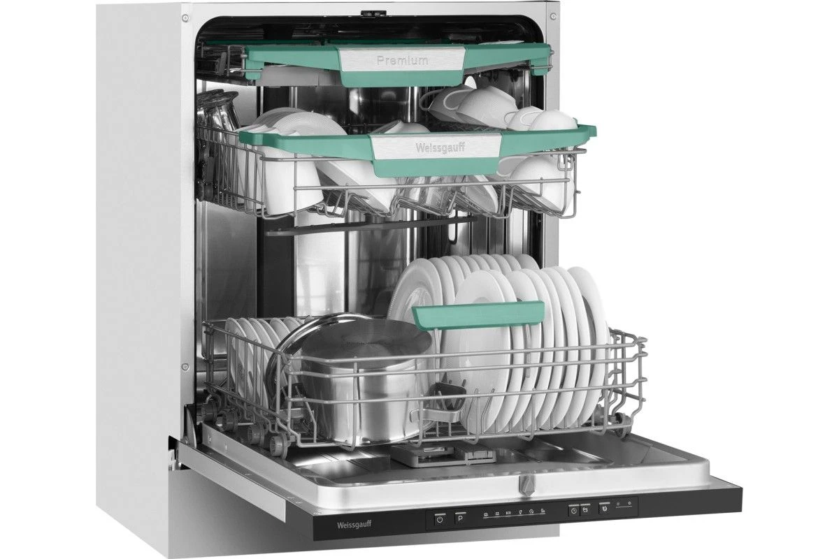 Встраиваемая посудомоечная машина Weissgauff BDW 6136 D Inverter AutoOpen Infolight