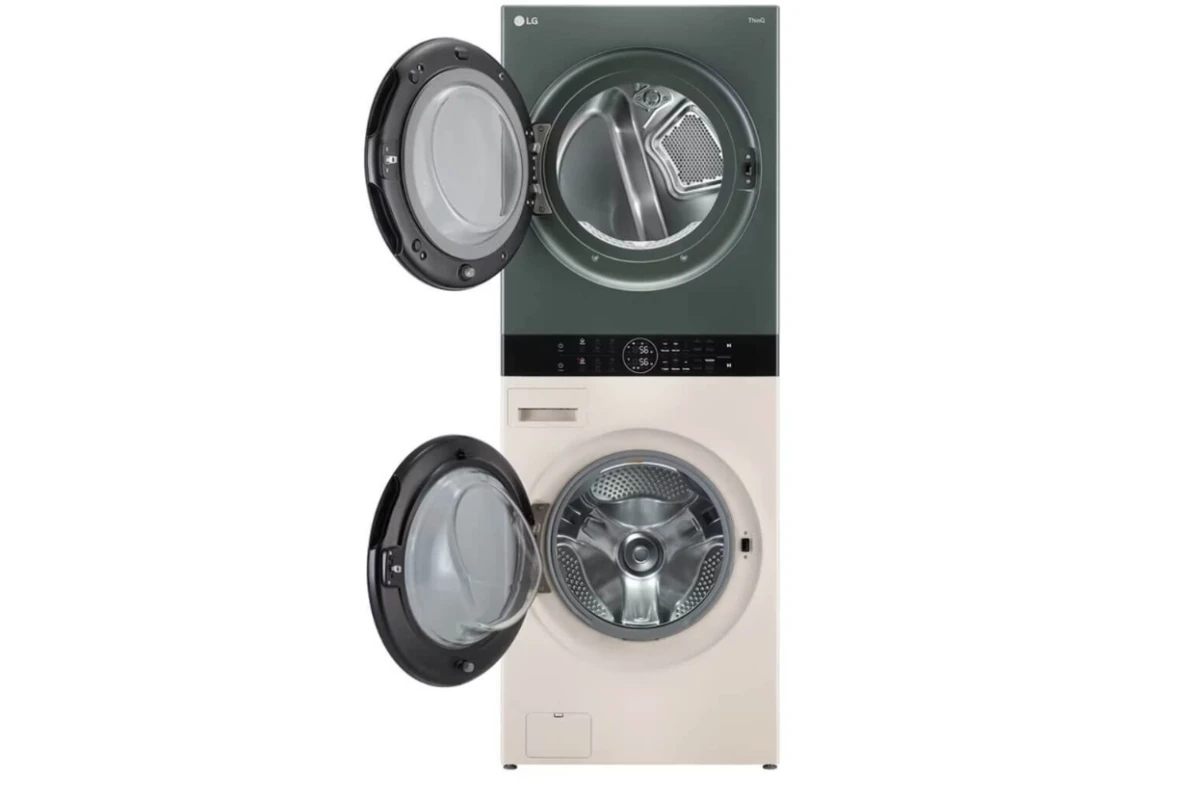 Стиральная машина с сушкой в колонну LG W1S1CVKK2HM WashTower