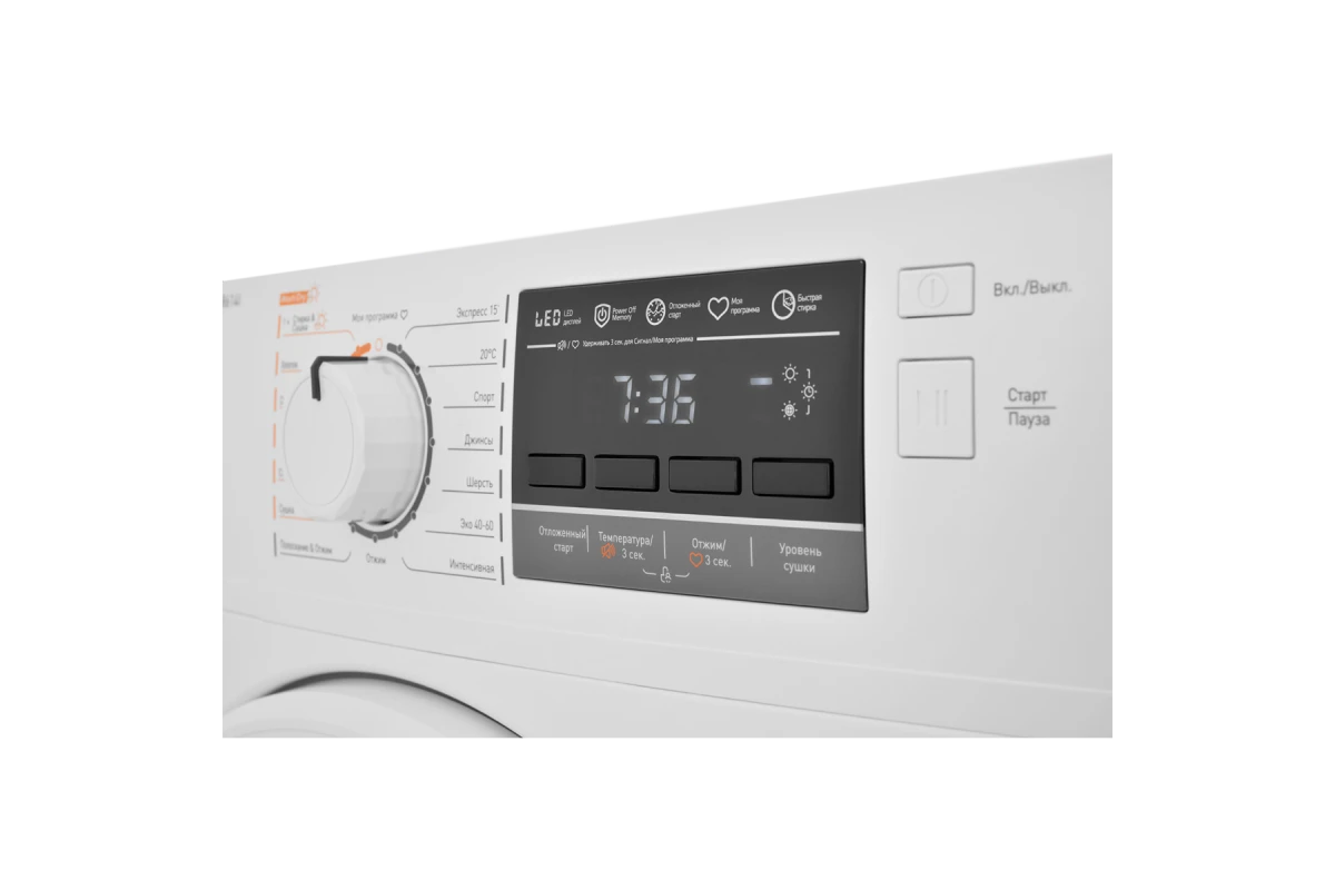 Стирально-сушильная машина узкая ZUGEL ZWDS8614I Inverter