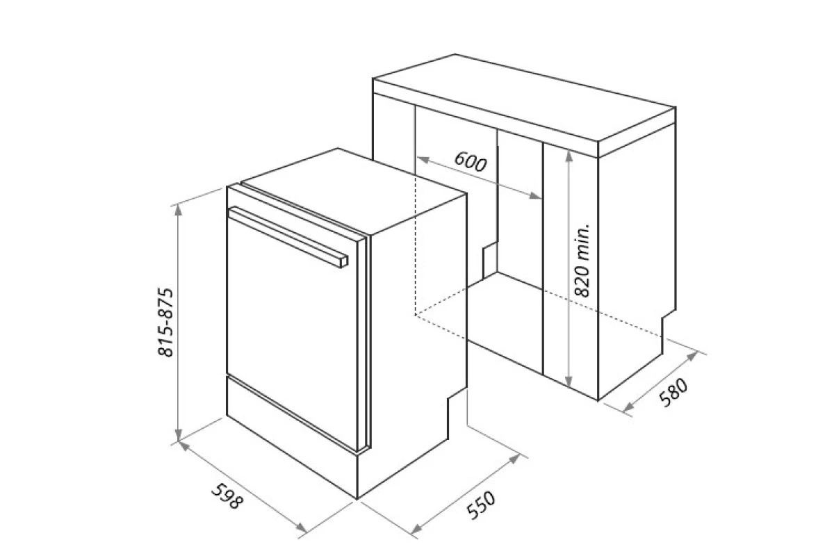 Посудомоечная машина HOMSair DW67M