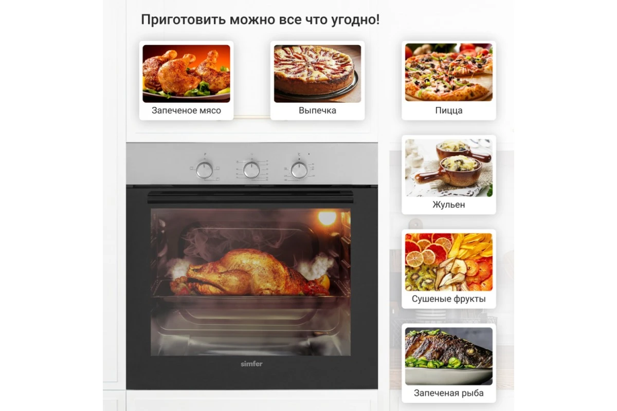 Электрический духовой шкаф Simfer B6EM14011
