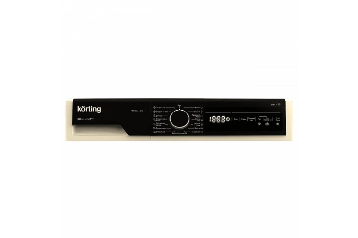 Узкая стиральная машина с паром Korting KWM 42LS1267 B