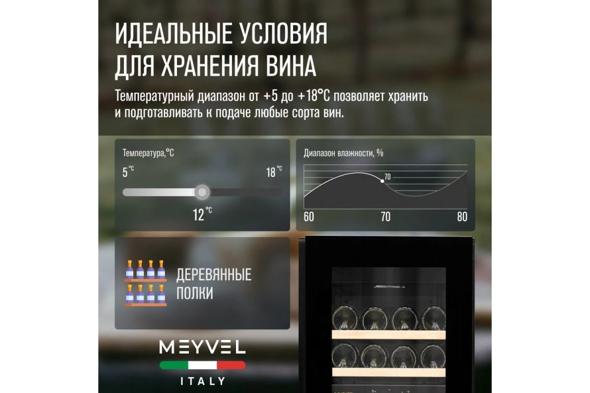 Винный шкаф Meyvel MV23-KBT2