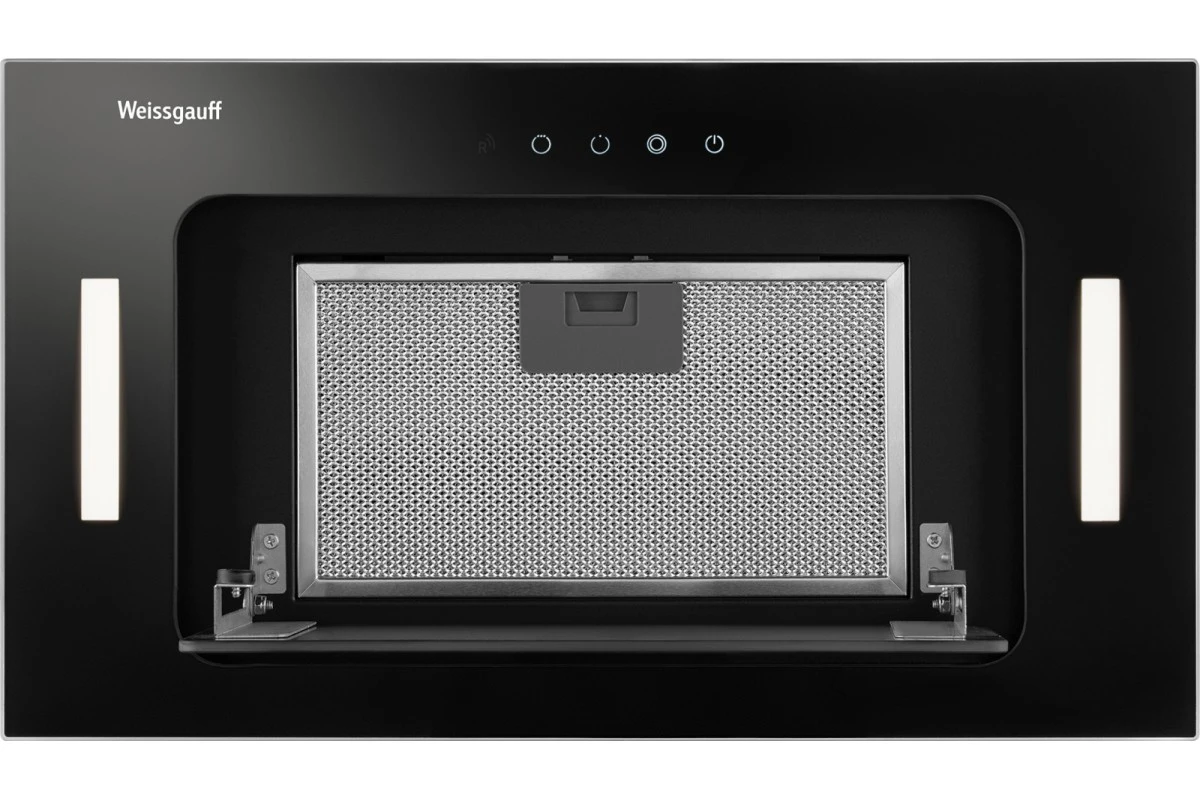 Кухонная встраиваемая вытяжка Weissgauff Intense 600 Touch Black Glass