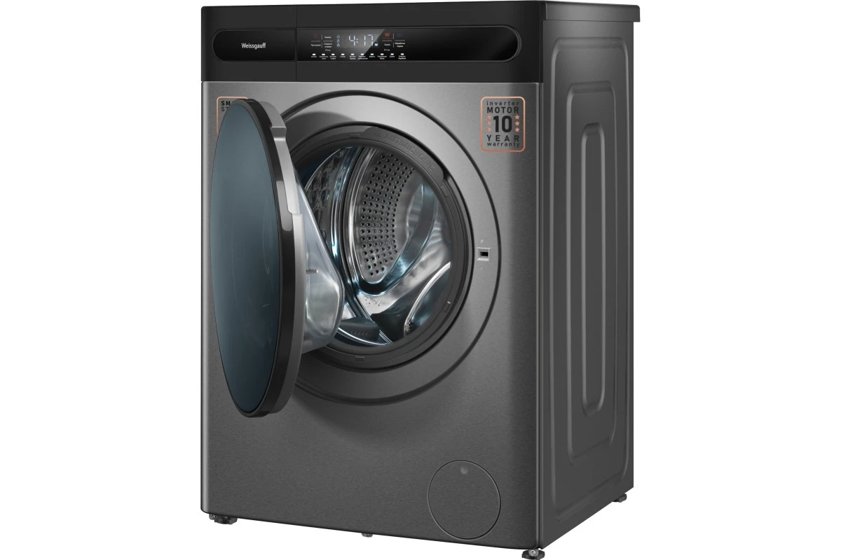 Стиральная машина с сушкой Weissgauff WMD 49411 DC Inverter Steam Grey