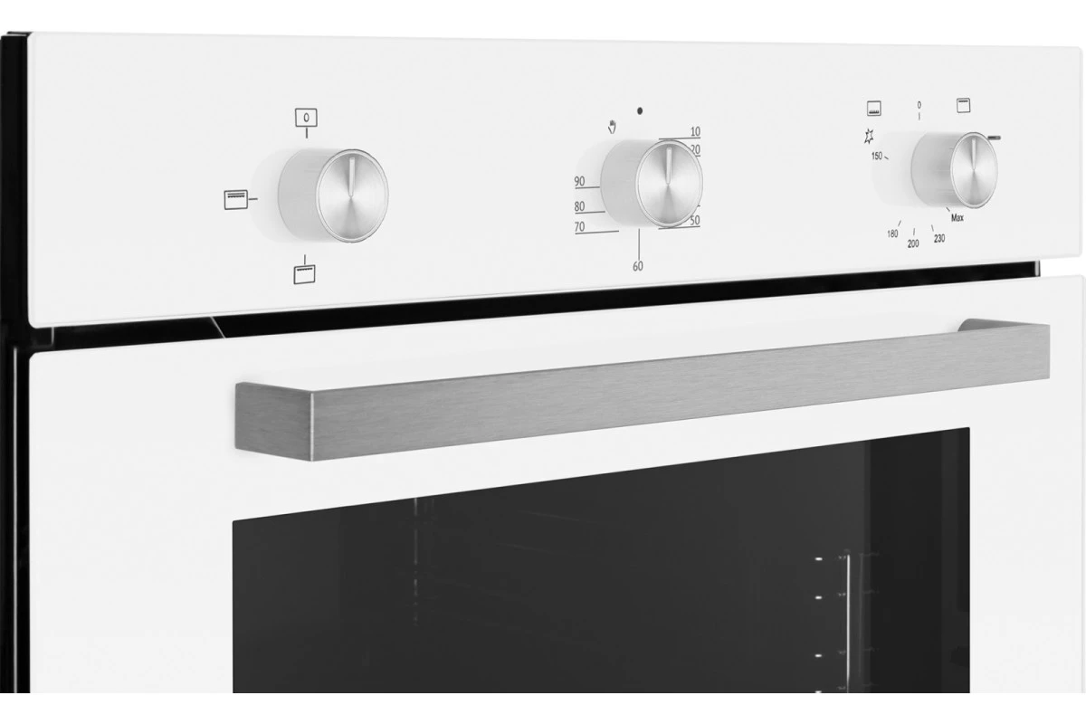 Духовой шкаф газовый Weissgauff WGO 702 WHITE GLASS