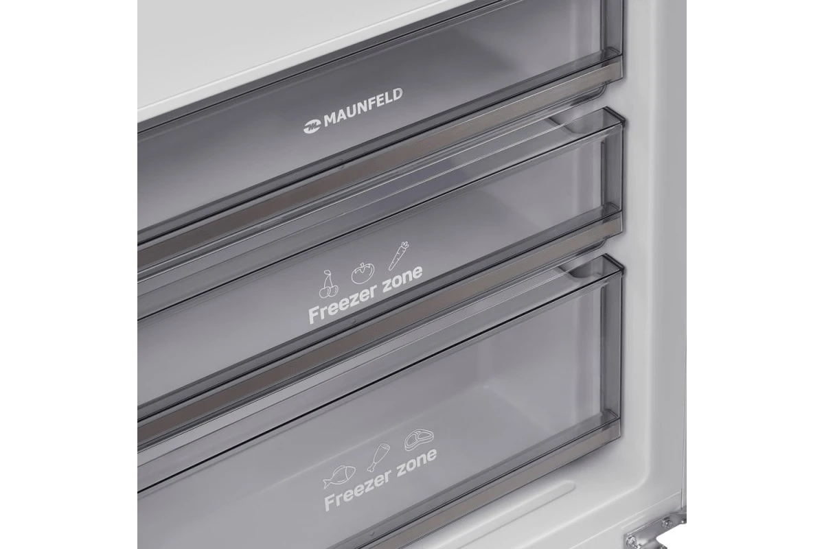 Встраиваемый холодильник Maunfeld MBF19369NFWGR Lux Inverter
